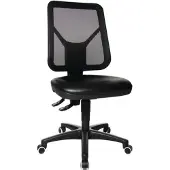 Topstar Werkdraaistoel | wielen | polyurethaanschuim zwart | 410-540 mm | 1 stuk - 73280PU0H 73280PU0H