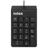 Nilox NUMERIEK TOETSENBORD, Mini, met kabel, USB, zwart
