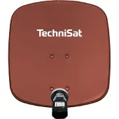 Technisat Digidish45vhrt (Platte antenne, 32.20 dB, DVB-T / -T2), SAT Spiegels + SAT Antennes, Rood