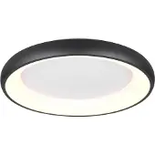 TRIO Led plafondlamp Cardona zwart - Ø 60cm