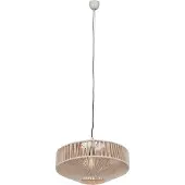 TRIO Japandi hanglamp bruin touw 46cm - Svea