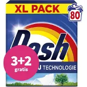 Dash 3+2 Gratis: Waspoeder Wasdraad Fris 80 Wasbeurten 4 Kg