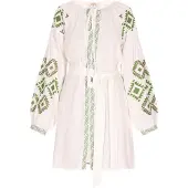 Usha Zomerjurk groen / wit