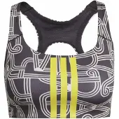 Adidas Sport bh 'FARM' geel / zwart / wit