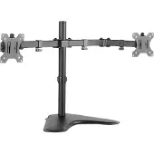 Logilink Dubbele Monitor Bureau Steun - - Verstelbare Arm - Koud Gewalst Staal - 13"-32" - Zwart