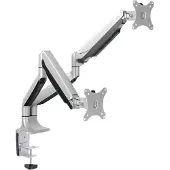 Logilink BP0043 Tafelbeugel voor monitor Aantal monteerbare displays: 2 Display(s) 33,0 cm (13) - 81,3 cm (32) Zilver In hoogte verstelbaar, Kantelbaar,