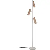 TRIO Design vloerlamp Soka mokka bruin