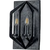 QUOIZEL LED Wandlamp Vanguard | 2X E14 Max 40W | Old Black