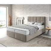 DELIFE Boxspringbed Dream-Fine 140x200 microvezel Beige