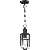 WESTINGHOUSE Crestview buiten hanglamp, kooi Crestview, dimbaar, zwart, metaal, Industrieel design