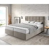 DELIFE Boxspringbed Dream-Fine 160x200 microvezel Beige