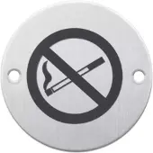 HDD pro Pictogram Rookverbod Rond Inox Plus