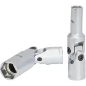 Ks Tools 500.7305 3/8 gloeibougiedraainoten, kort, 75 mm, 14 mm