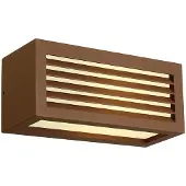 SLV Buitenlamp Box L E27 Roestbruin