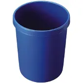 Helit Plastic papierbak, Vuilnisbak, Blauw