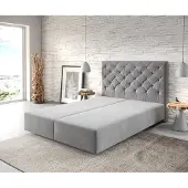 DELIFE Boxspring-frame Dream-Great 140x200 microvezel grijs
