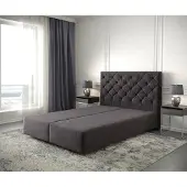 DELIFE Boxspring-frame Dream-Great 160x200 microvezel zwart