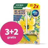 Ambi Pur 3+2 Gratis: Toiletblok Citrus & Jasmijn 2 Stuks