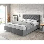DELIFE Boxspringbed Dream-Great 160x200 microvezel antraciet