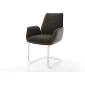 DELIFE Sledemodel Zoa-Flex materiaalmix zwart sledemodel vlak wit pocketveer kern