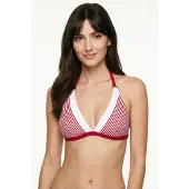 JOOP! Bikinitop ' Streifen ' rood / wit
