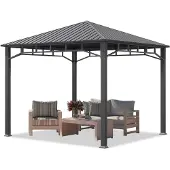TOOLPORT Tuinpaviljoen Hardtop Sunset Superior, 3x3 m