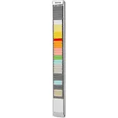 Ultradex T-kaartenbord 20 Sleuven Zilver 11,4 x 51 cm