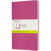 Moleskine Cahier Journals - Large - Blanco - Roze - set van 3