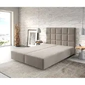 DELIFE Boxspring-frame Dream-Fine 140x200 microvezel beige