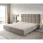 DELIFE Boxspring-frame Dream-Fine 180x200 microvezel beige