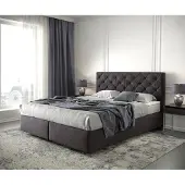 DELIFE Boxspringbed Dream-Great 160x200 microvezel zwart