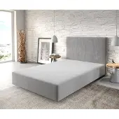 DELIFE Boxspringframe Dream-Well 120x200 cm Microvezel Grijs