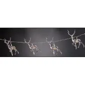 Mojawo 2 stuks LED-lichtslinger met hertenmotief, elk met 10 LED's