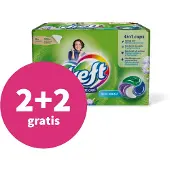 Dreft 2+2 Gratis: Wasmiddel Capsules Blue Dreams 16 Stuks