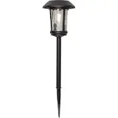 Star Trading Florian solar paalverlichting, padlamp, zwart, LED, schemersensor, warm wit, buiten, 47 cm