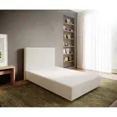 DELIFE Boxspringframe Dream-Well 120x200 cm Bouclé Crème-Wit