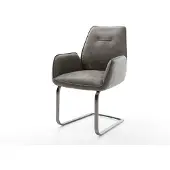 DELIFE Sledemodel Zoa-Flex microvelours grijs antiek sledemodel vlak grafiet pocketveer kern