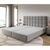 DELIFE Boxspringframe Dream-Fine microvezel grijs 200x200 cm