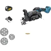 OEM Cirkelzaag, borstelloze motor, verstelbare snijhoek, 2 batterijen