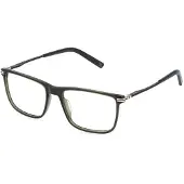 FILA VFI993 54/17/145 Glanzend transparant groen Bril Acetaat MAN VFI993