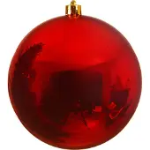 Décoris Kerstbal | | Ø 25 cm (Rood)