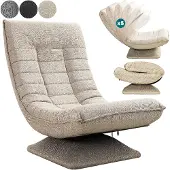 Deuba Relax Lounger Aberdeen Stof Crème