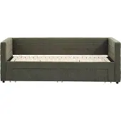 Vente-unique Bedbankje stof groen 2 x 80 x 200 cm CAMITY