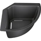BLANCO - Hoekvormig inzetbakje, zwart 235866