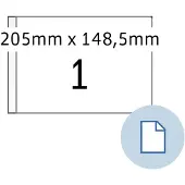 Herma Etiket 8493 A5 EXPR 1.000 205x148.5mm wit 1000 stuks