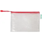 Tarifold Opbergtas Tarifold met rits 235x165mm PVC rood | 8 stuks