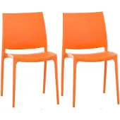 CLP Maya Set van 2 Stoelen oranje