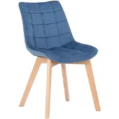 CLP Esszimmerstuhl Passaic, fluwelen bekleding, gestoffeerd, blauw