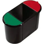 Helit Prullenbak 20L + 9 l PP (Polypropeen)