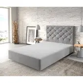 DELIFE Boxspring-frame Dream-Great 120x200 microvezel grijs